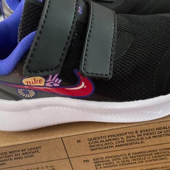 BRAND NEW toddler girl Nike nike star runner double Velcro shoes size 5 C - Picture 5 of 6